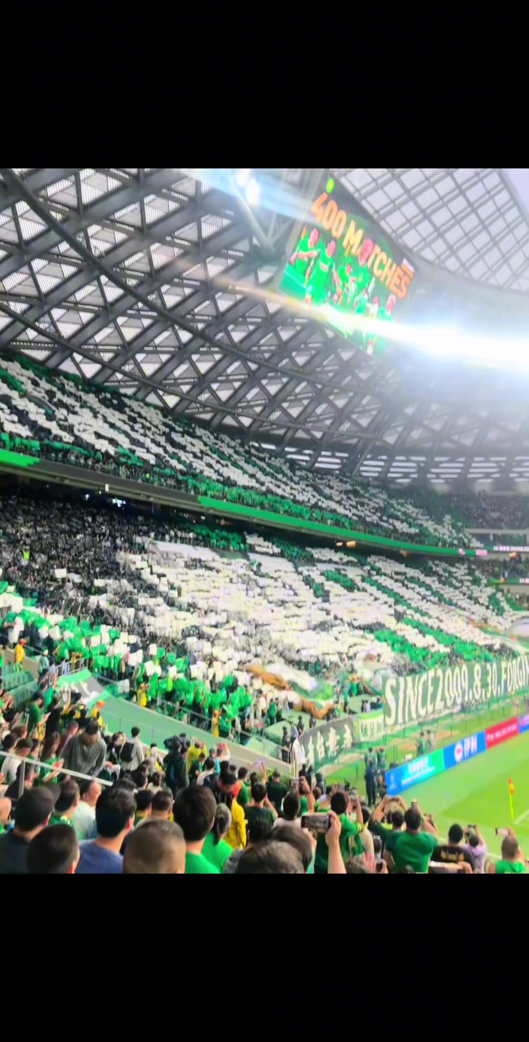 里程碑國(guó)安球迷小姐姐工體見證張稀哲400場(chǎng)時(shí)刻