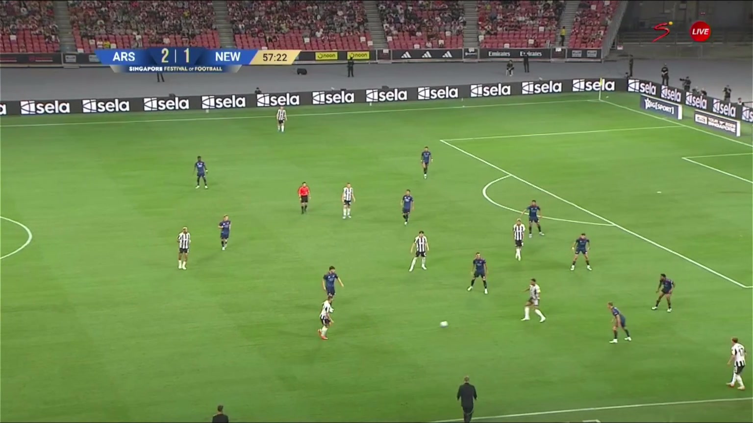 墨菲禁區(qū)外低射破門拉亞撲救不及紐卡2-2阿森納