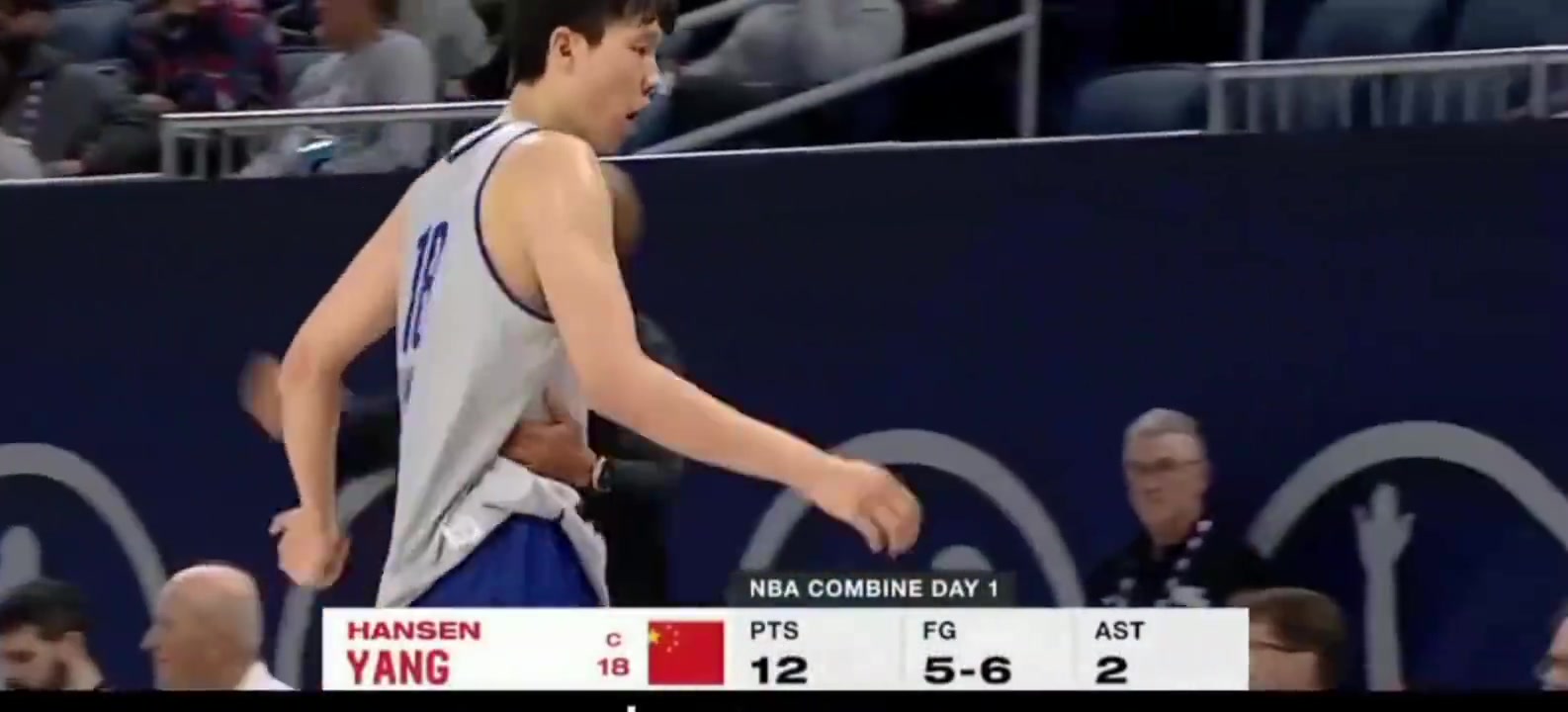 這場打開老美認知楊瀚森聯(lián)合試訓(xùn)首秀驚艷7中5得12分