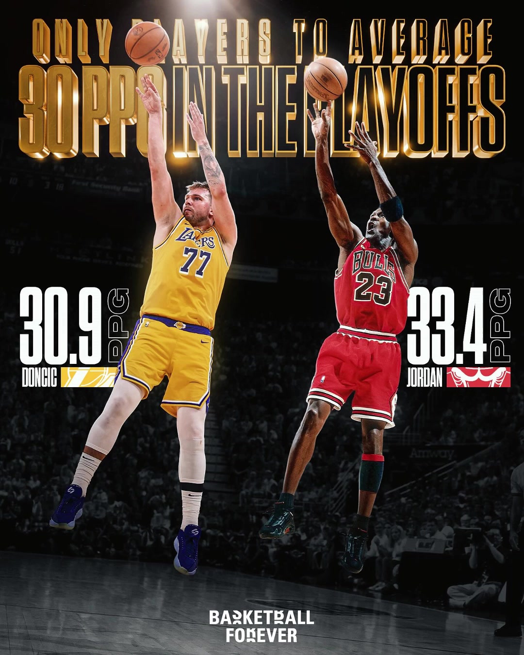 冷知識東契奇喬丹是NBA史上僅有兩位季后賽場均30的