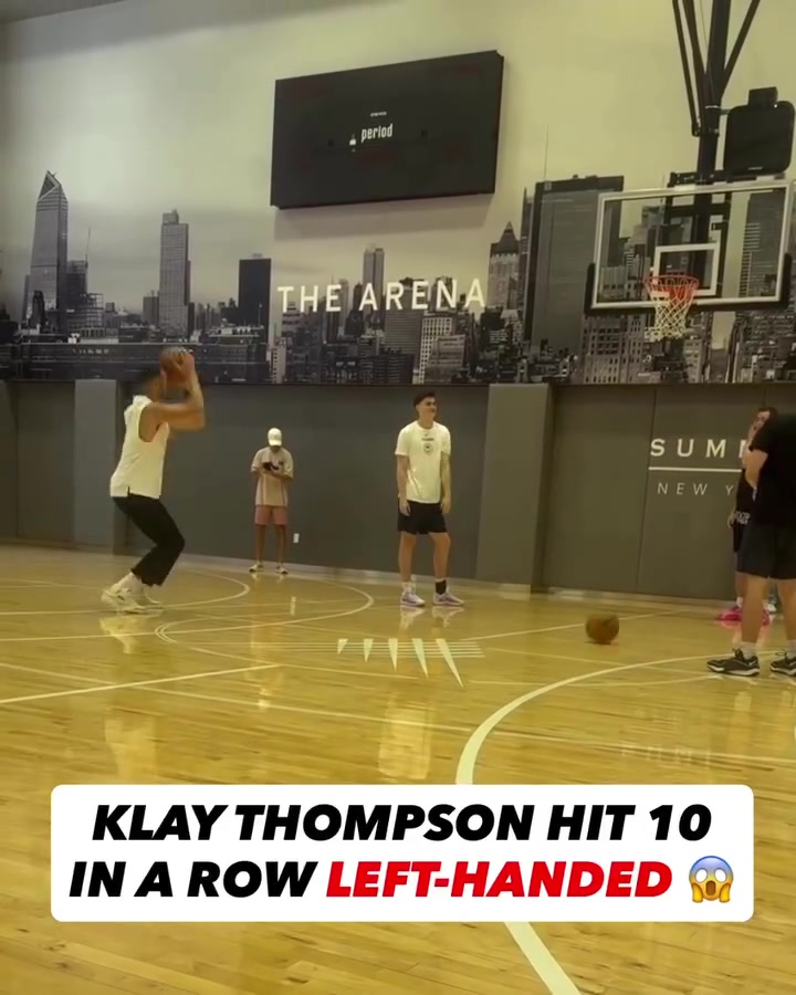 頂級3D的手感還在克萊-湯普森嘗試左手投籃連進(jìn)10個球