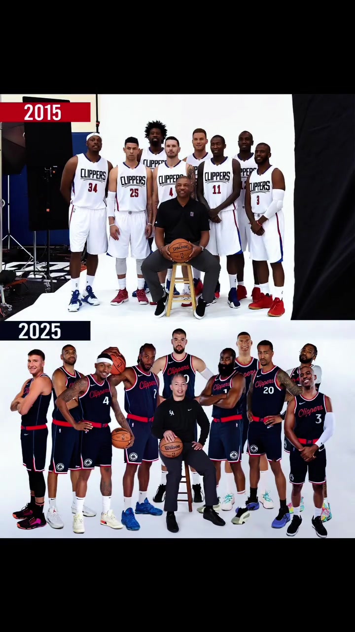 15年和25年的快船陣容對(duì)比哪一年得陣容更行