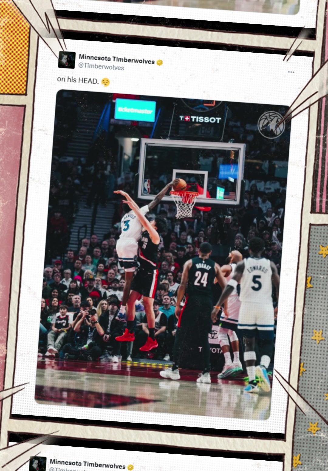 新世界名畫森林狼官方曬麥丹隔扣楊瀚森照片小楊今天算交學(xué)費(fèi)了