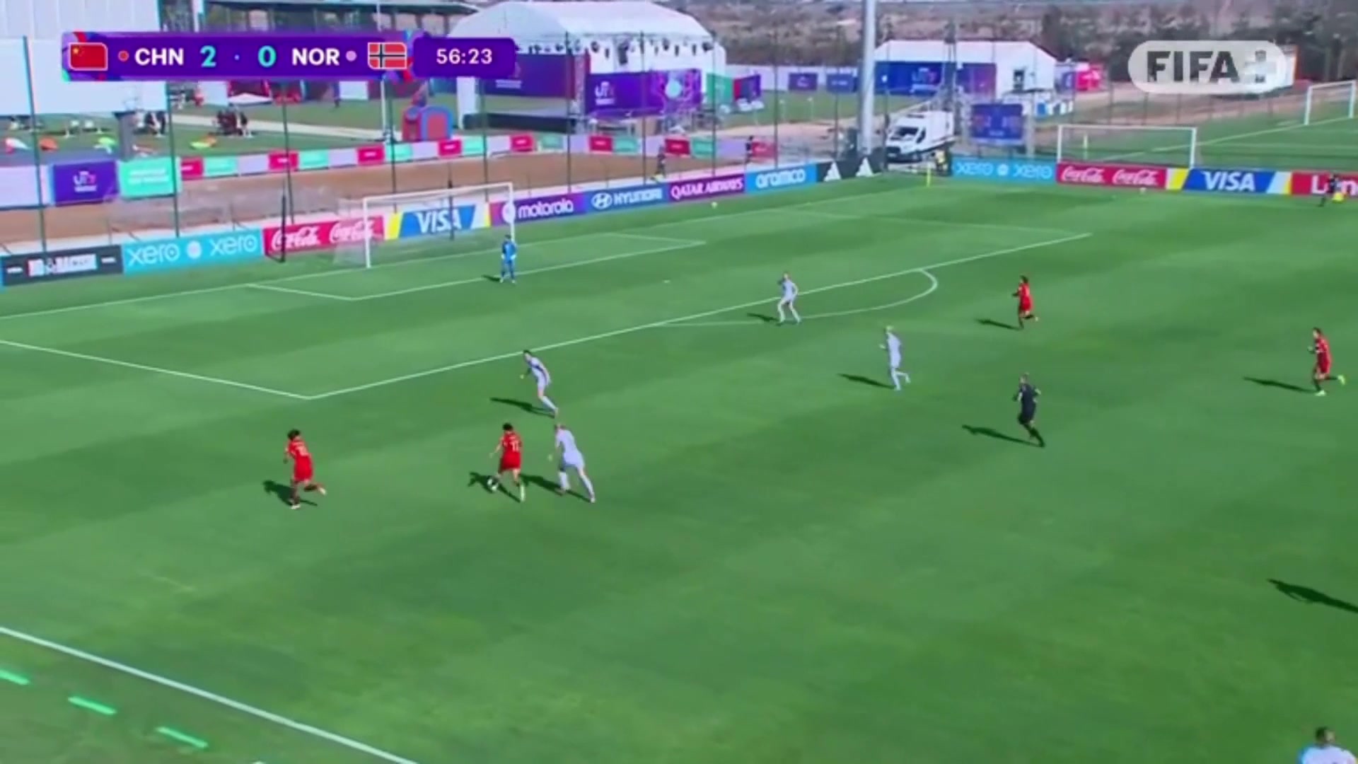 周欣怡搶點(diǎn)破門U17中國(guó)女足3-0領(lǐng)先挪威