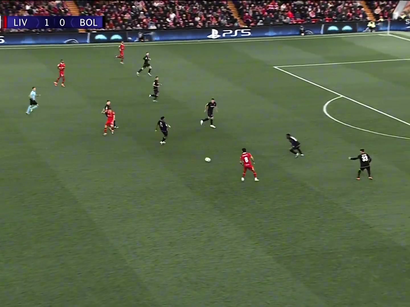 不可阻擋薩拉赫右路內(nèi)切左腳兜射死角破門(mén)