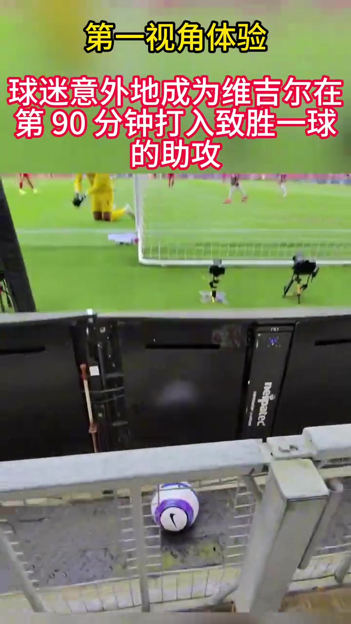 倒數(shù)第二傳這位球迷意外地成為范迪克打進頭球的參與者