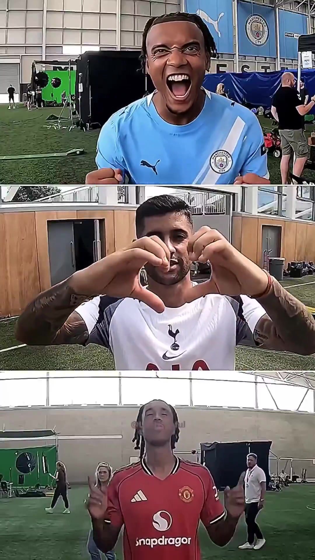 英超官方拍攝的球員慶祝動作門將的慶祝動作有點尬