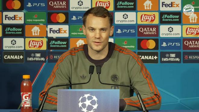 諾伊爾：雖然對陣巴黎不是場淘汰賽，但對我們而言是榮譽(yù)之戰(zhàn)