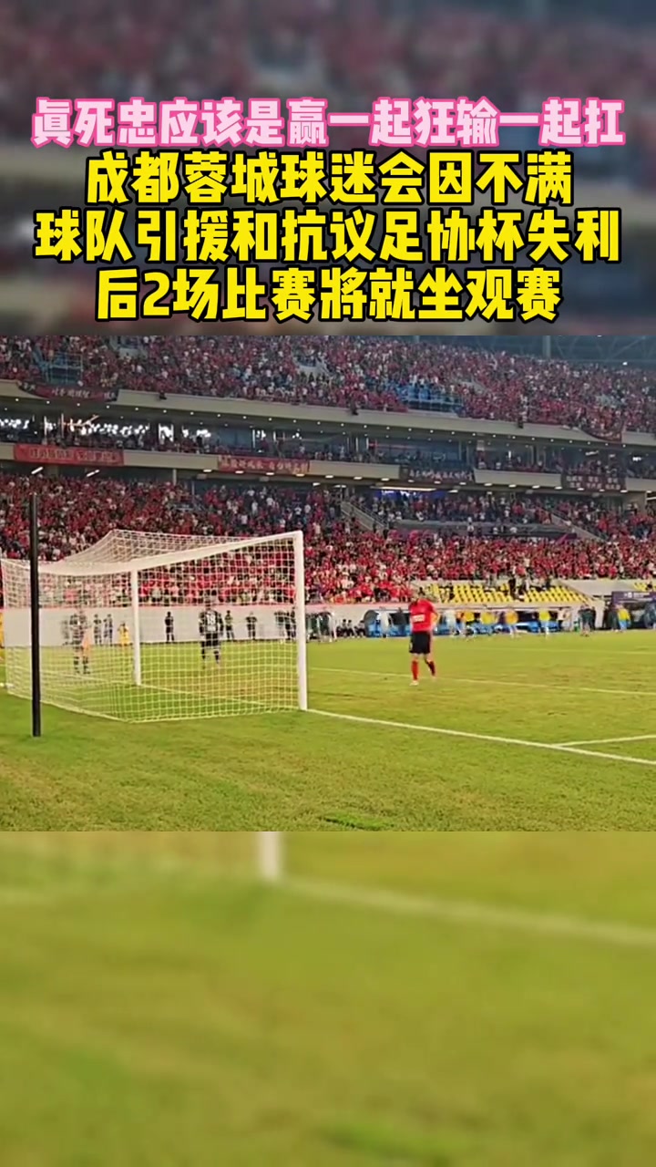 成都刀鋒球迷會(huì)因不滿引援抗議足協(xié)杯失利后2場將就坐觀賽