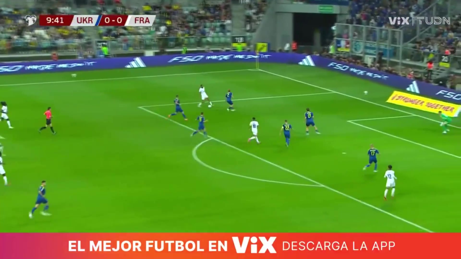 法國先下一城巴爾科拉禁區(qū)內(nèi)橫傳奧利塞跟進(jìn)推射破門