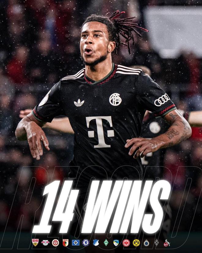 賽季開局14戰(zhàn)全勝創(chuàng)歷史紀(jì)錄，拜仁官方曬海報慶祝