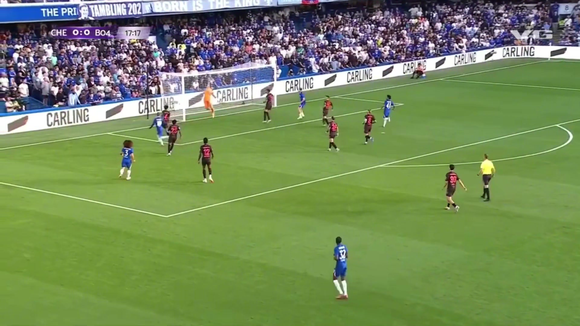 切爾西處子球帕爾默吊門(mén)擊中門(mén)框埃斯特旺補(bǔ)射破門(mén)