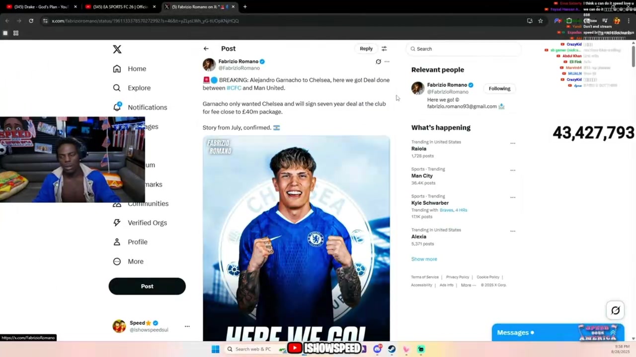 老熟人甲亢哥不敢相信加納喬離開曼聯(lián)然后看了看C羅壓壓驚