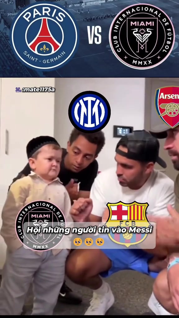 網(wǎng)友整活國米巴薩都指望邁阿密國際給大巴黎點顏色瞧瞧
