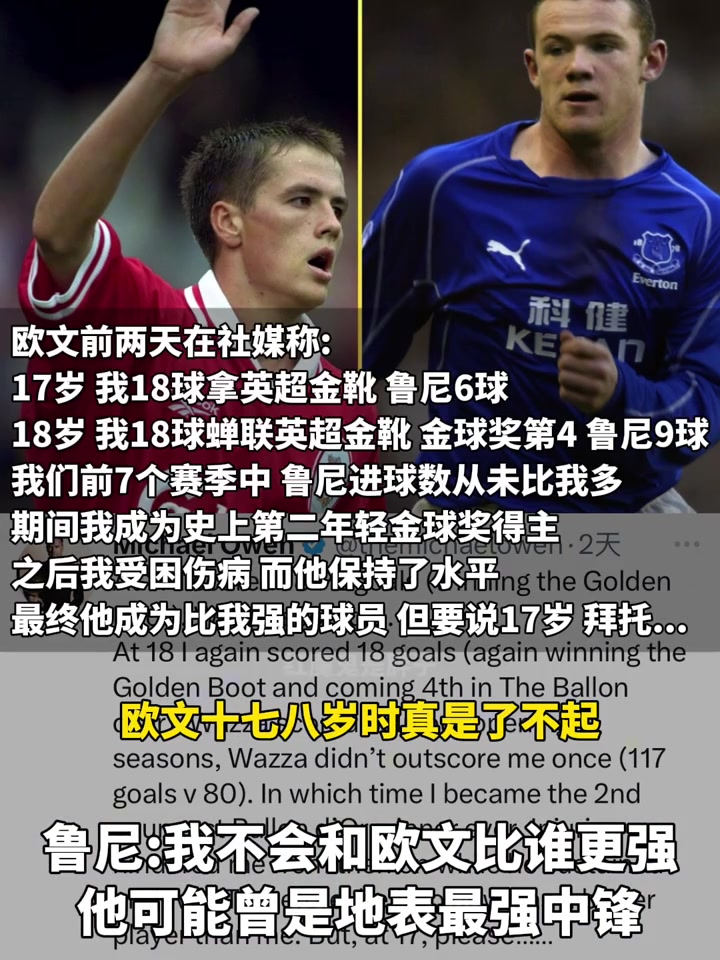 魯尼回應(yīng)和歐文比誰更強言論歐文是我偶像我永遠不會和他比