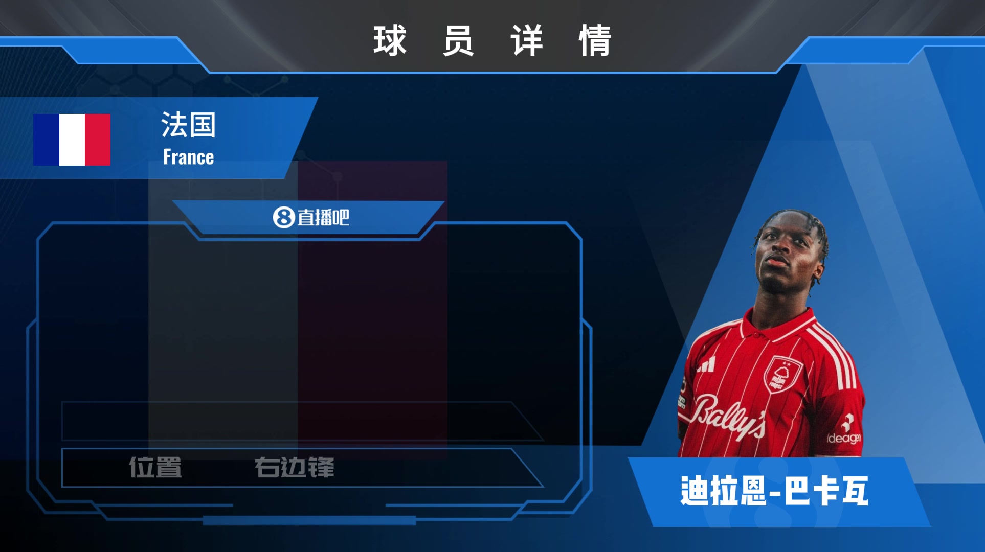 法國(guó)多哥雙國(guó)籍的強(qiáng)力前鋒看巴卡瓦是如何征服諾丁漢球探的