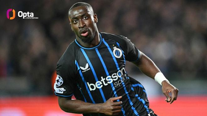 打破小貝紀(jì)錄，布魯日前鋒福布斯是歐冠對(duì)巴薩傳射最年輕球員