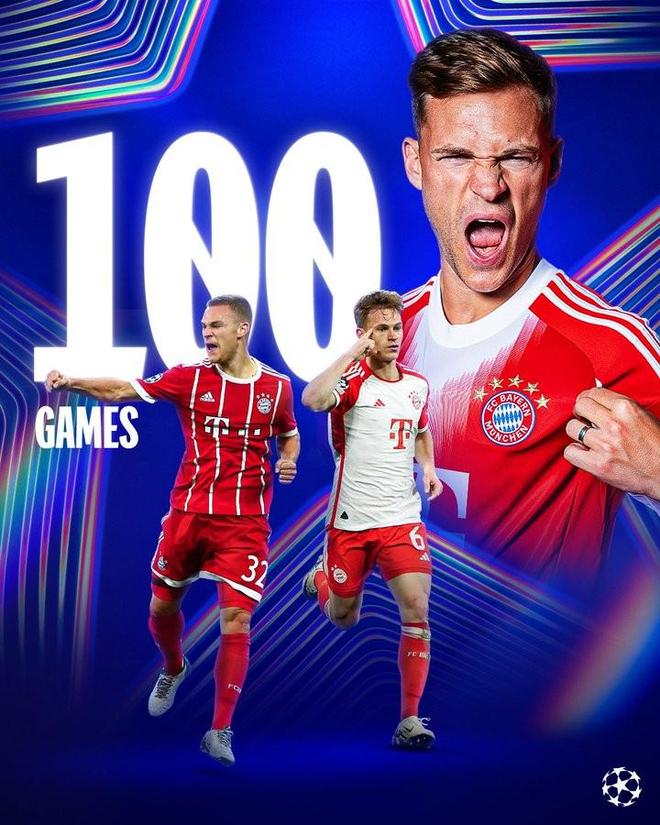 基米希歐冠100場(chǎng)比賽贏下71場(chǎng)，為所有球員最多