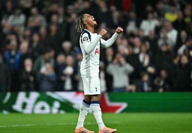 20歲341天，奧多貝爾成為熱刺隊(duì)史歐冠第三年輕進(jìn)球球員