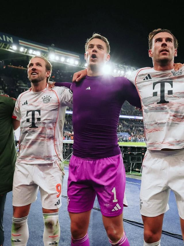 當(dāng)選對(duì)陣巴黎全場(chǎng)最佳，諾伊爾社媒慶祝勝利：團(tuán)隊(duì)