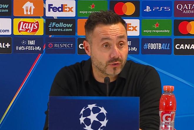 德澤爾比：我們以戲劇性的方式輸?shù)袅巳龍?chǎng)歐冠比賽