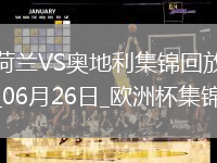 06月26日歐洲杯小組賽D組第3輪荷蘭vs奧地利進球視頻